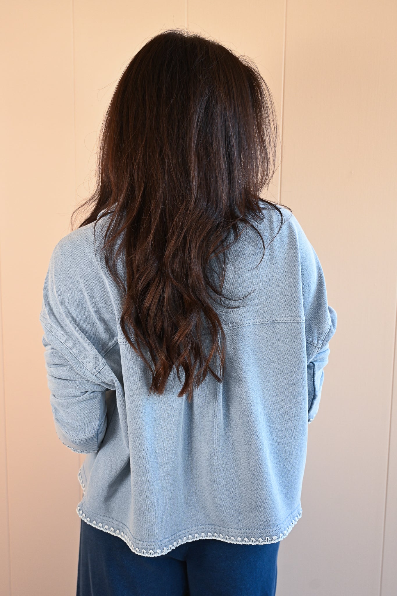 Beacon Knit Whipstitch Cropped Jacket