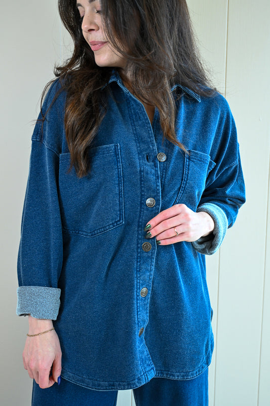 Beacon Knit Jacket - Ocean