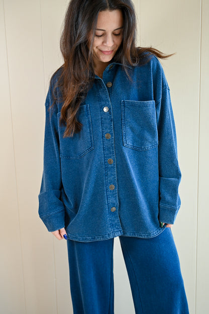 Beacon Knit Jacket - Ocean