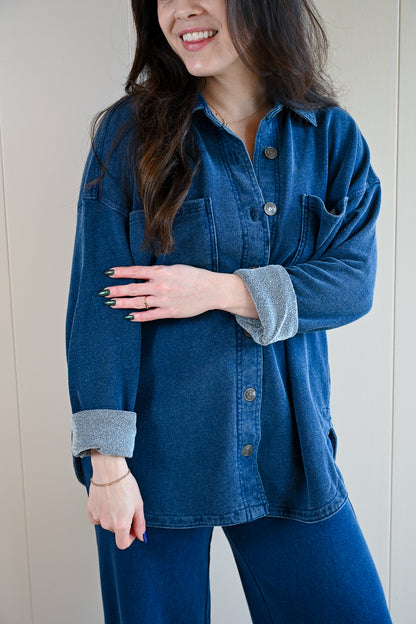 Beacon Knit Jacket - Ocean