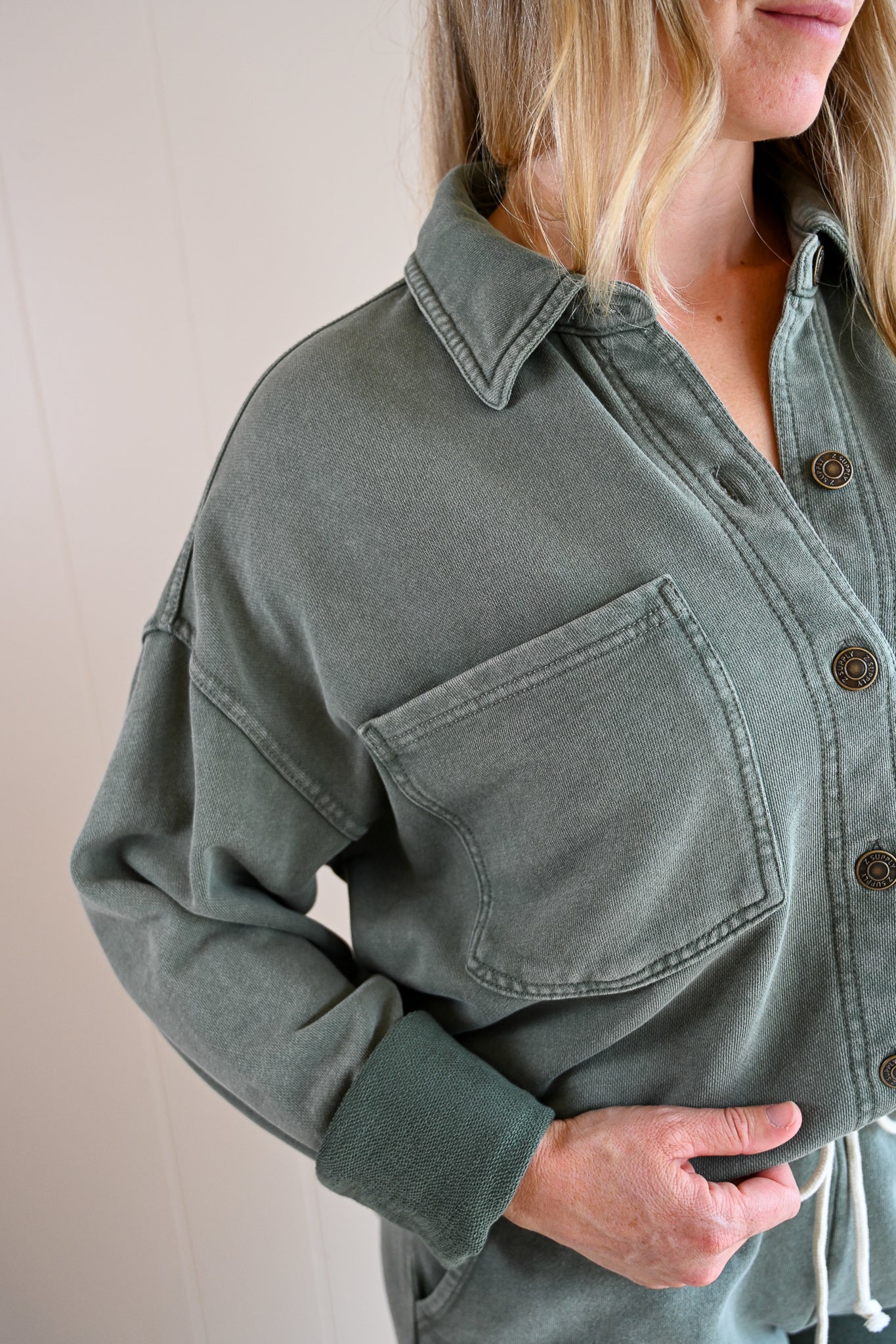 Beacon Knit Jacket - Olive