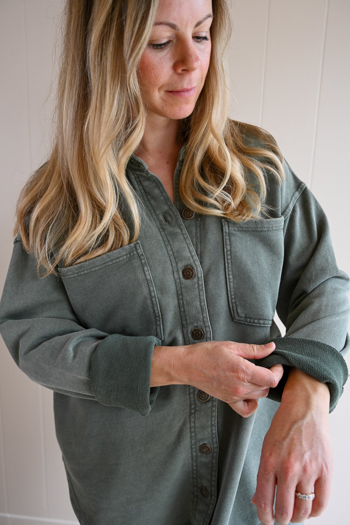 Beacon Knit Jacket - Olive