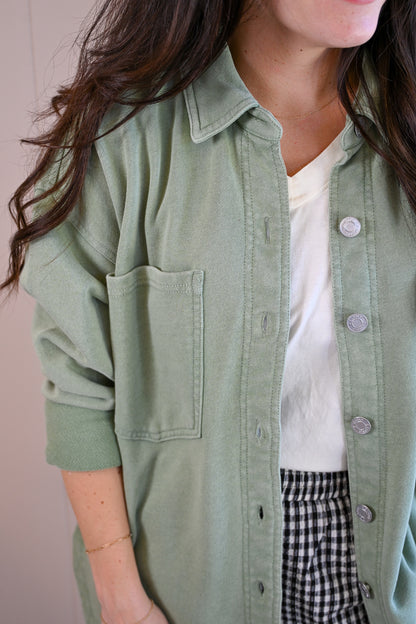 Beacon Knit Jacket - Avocado