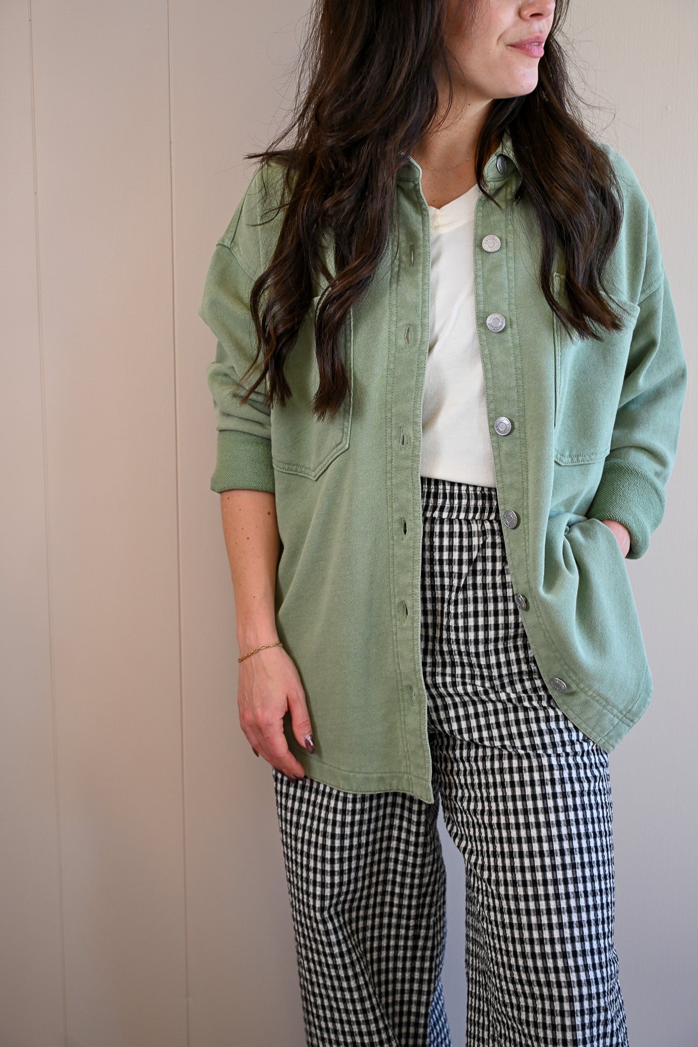 Beacon Knit Jacket - Avocado