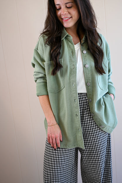 Beacon Knit Jacket - Avocado