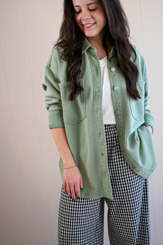 Beacon Knit Jacket - Avocado