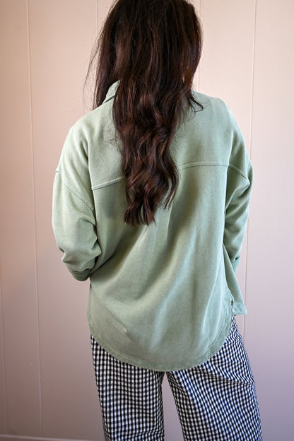 Beacon Knit Jacket - Avocado