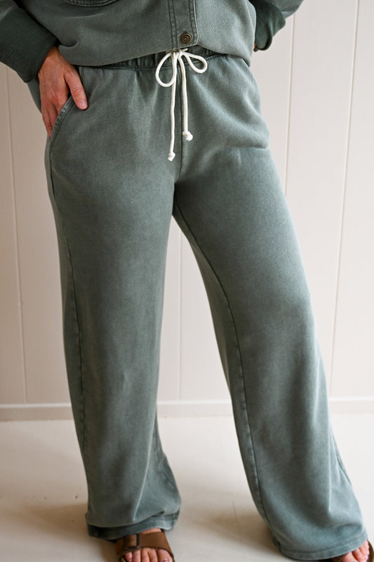Benito Knit Pant - Olive