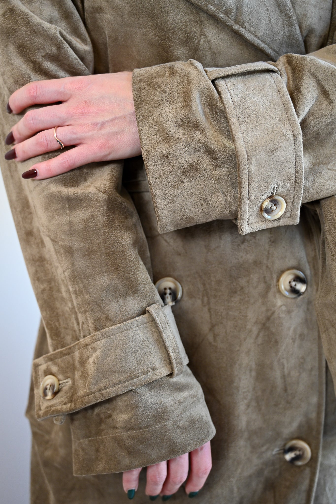 Funston Avenue Suede Trench Coat