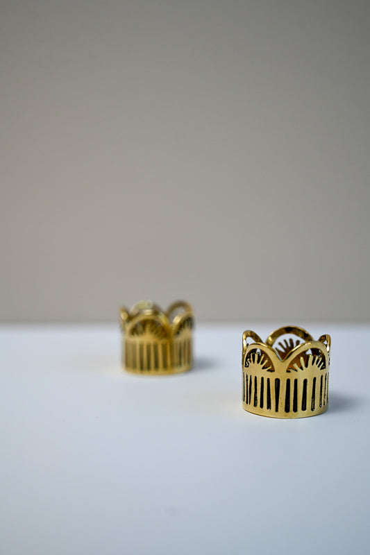 Brass Bandana Slide Ring - Sunrise
