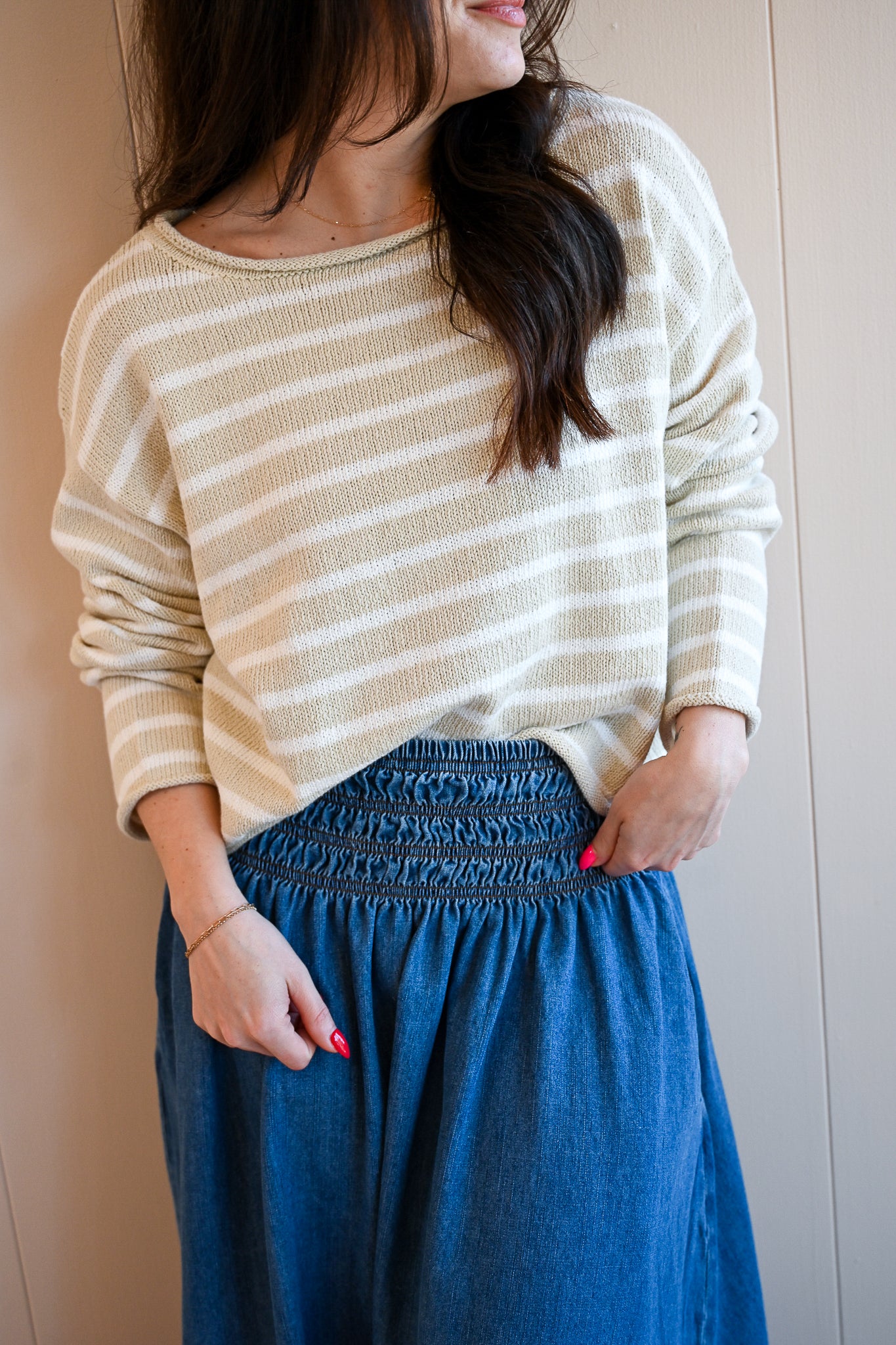 Chestnut Street Striped Sweater