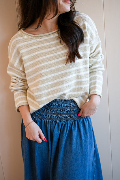 Chestnut Street Striped Sweater