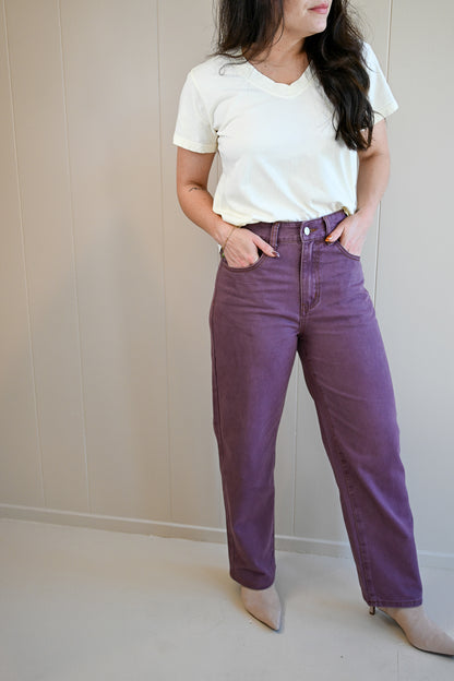 Gate Street Mauve Straight Denim