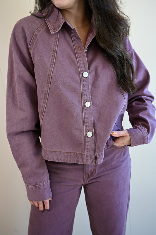 Gate Street Mauve Denim Top