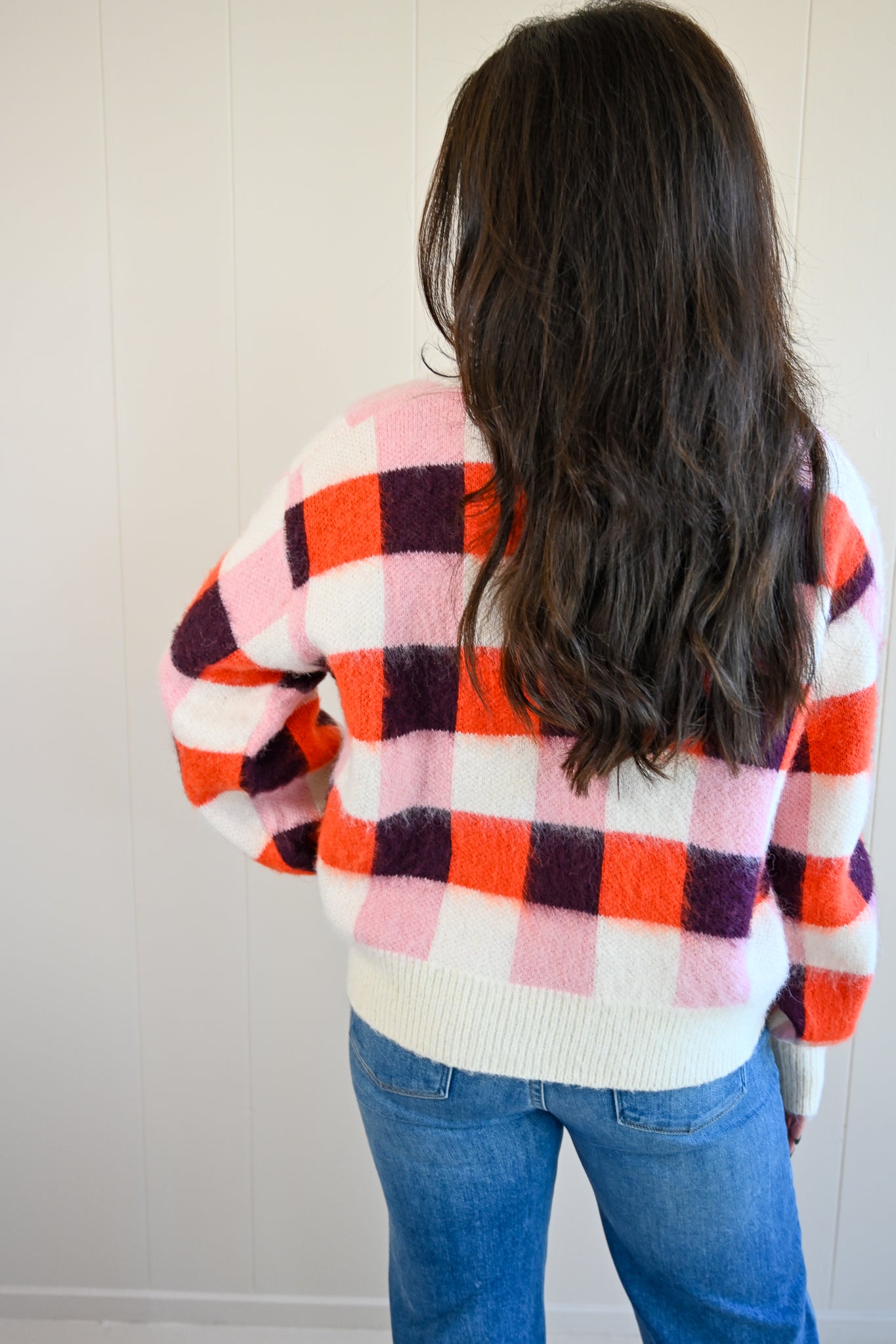 Syida Drive Checkered Cardigan