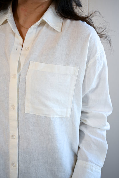 Presidio Blvd Button Up Shirt - Cloud