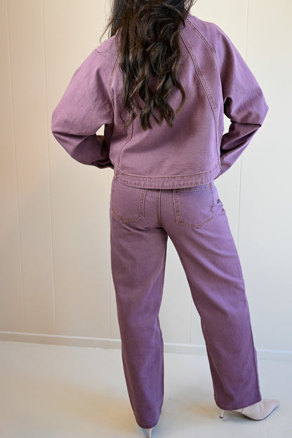 Gate Street Mauve Denim Top