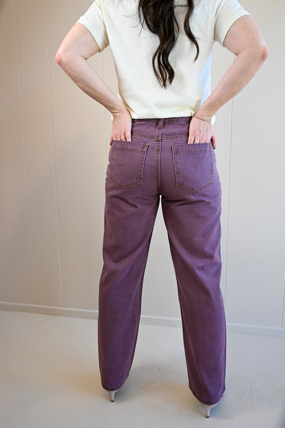 Gate Street Mauve Straight Denim