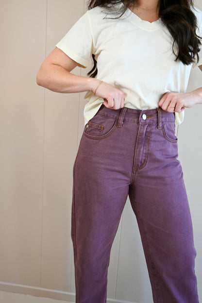Gate Street Mauve Straight Denim