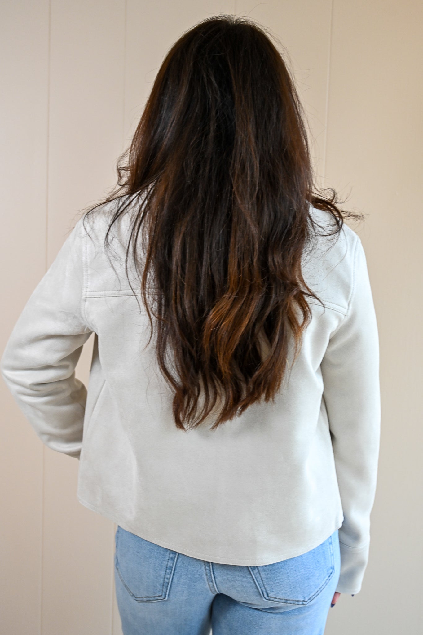 Forest Hill Blvd Faux Suede Jacket