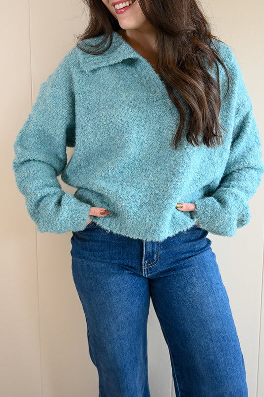 Adobe Drive Collar Sweater