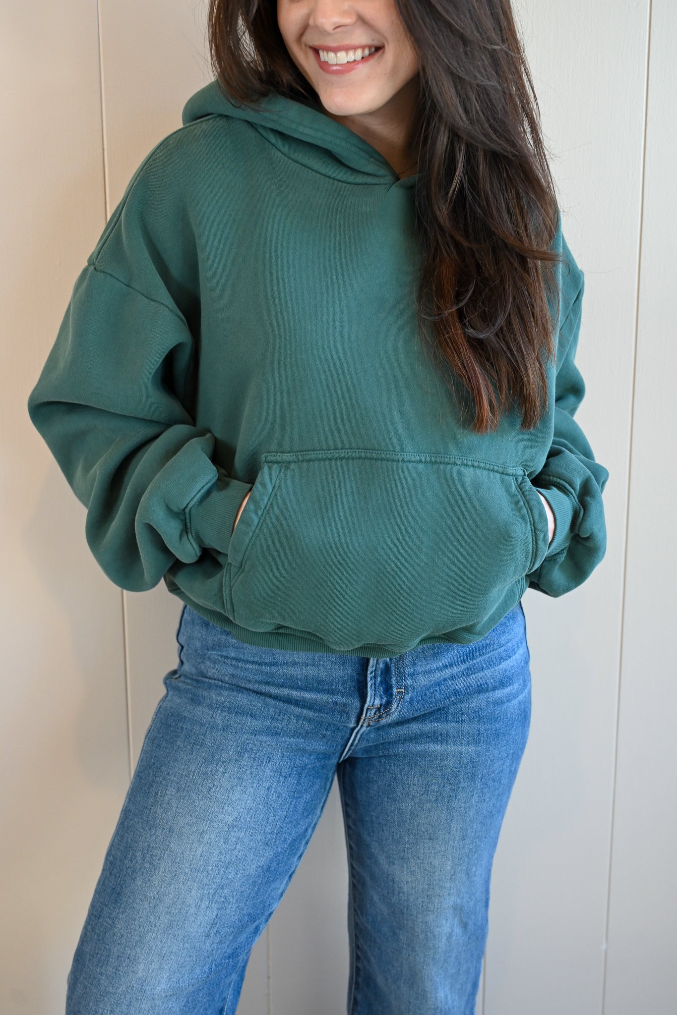 Wave Label Hoodie - Cypress