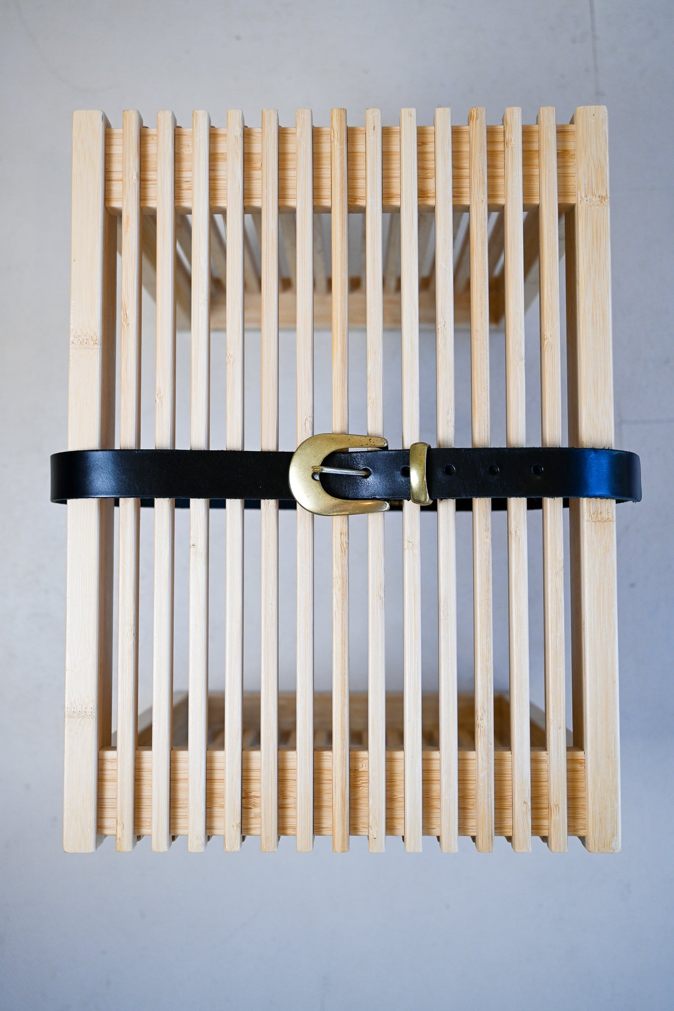 Black Italian Leather Belt