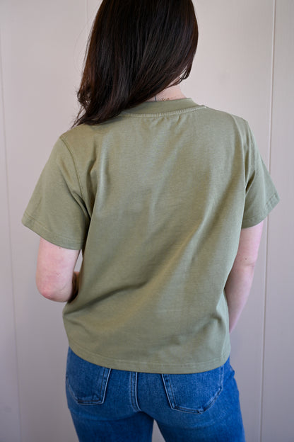 Gate Street Crew Neck Tee - Moss