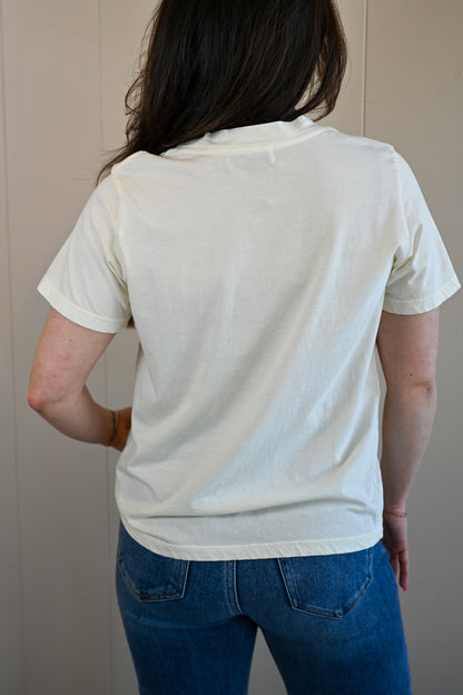 Wave Label Crew Tee - Sand