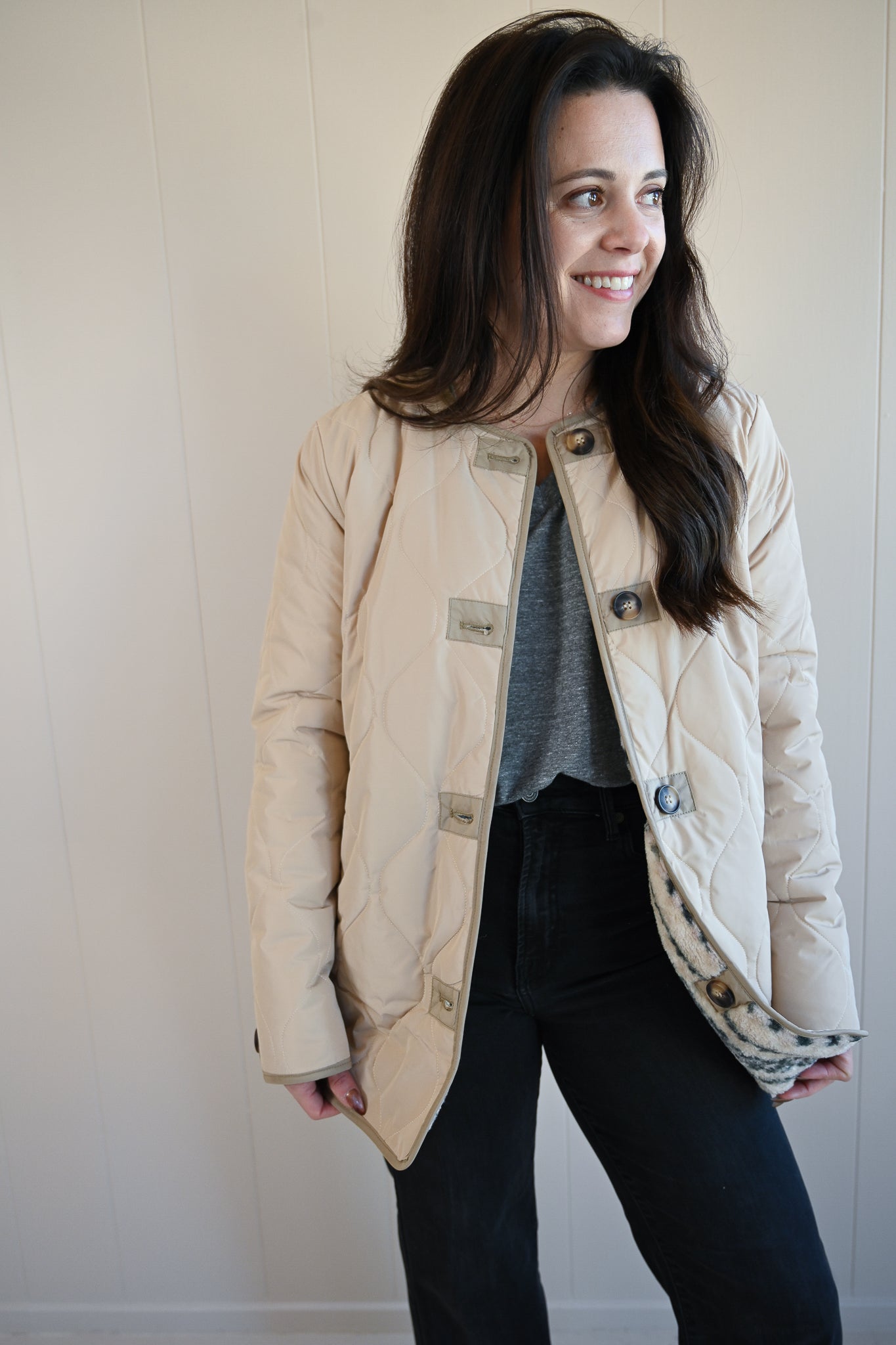 Pearl Street Reversible Sherling Jacket