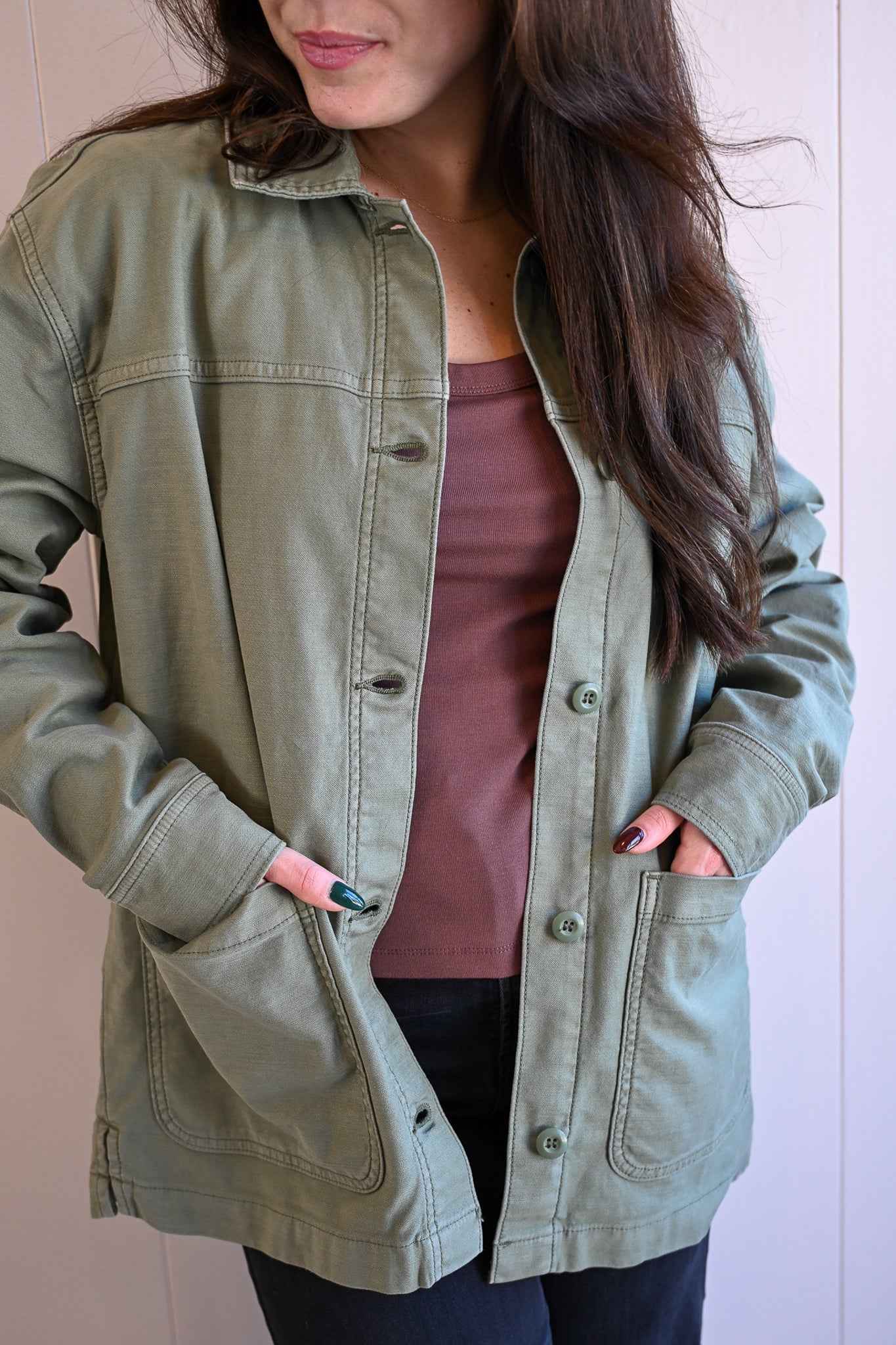 Sunset Drive Hunter Green Jacket