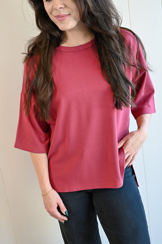 Shell Avenue Tee - Strawberry