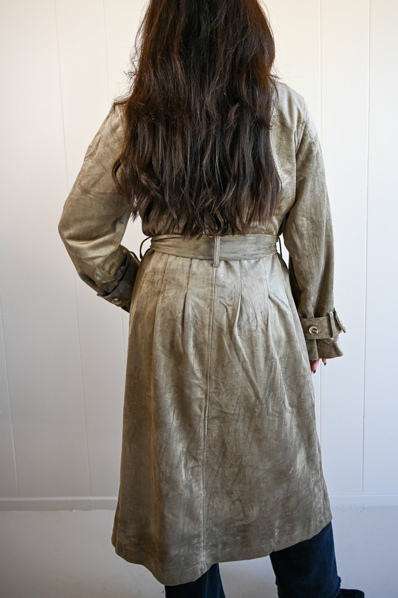 Funston Avenue Suede Trench Coat
