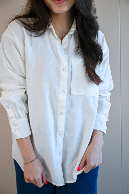 Presidio Blvd Button Up Shirt - Cloud