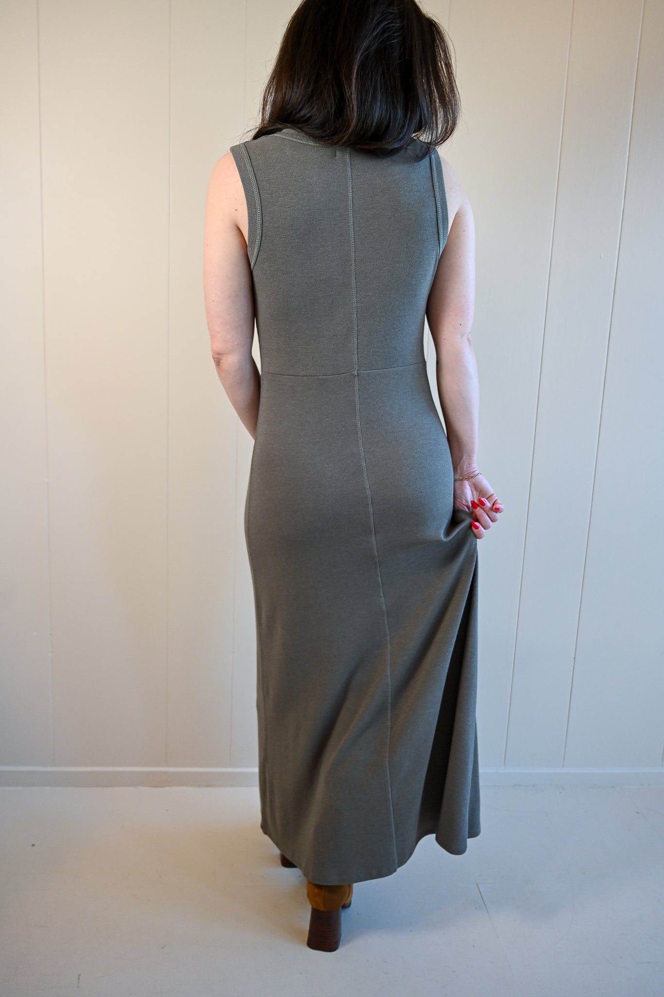 Carmel Avenue Slub Rib Maxi Dress