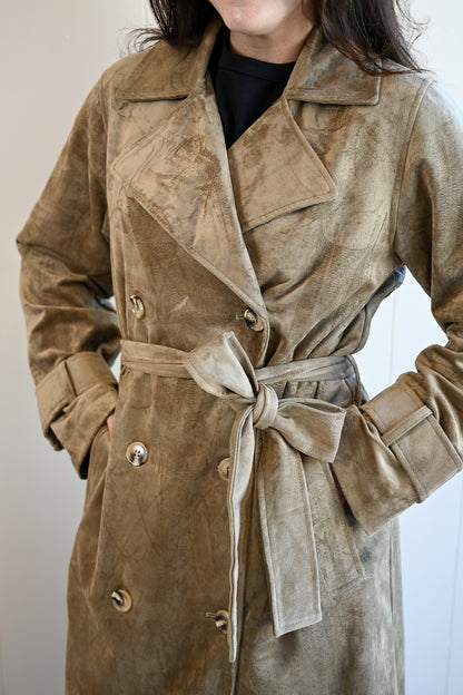 Funston Avenue Suede Trench Coat