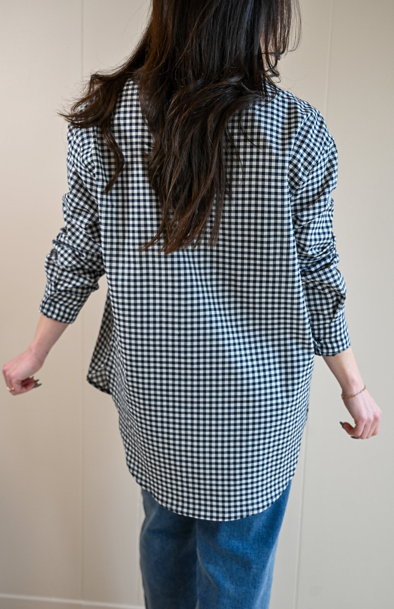 Sage Court Gingham Button Up