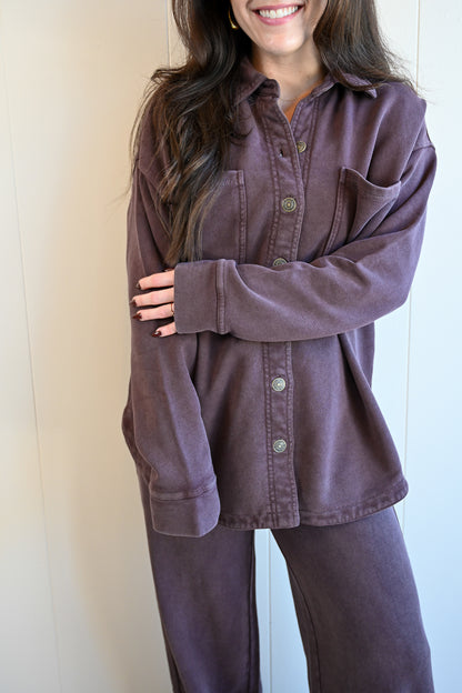 Beacon Knit Jacket - Chocolate Cherry
