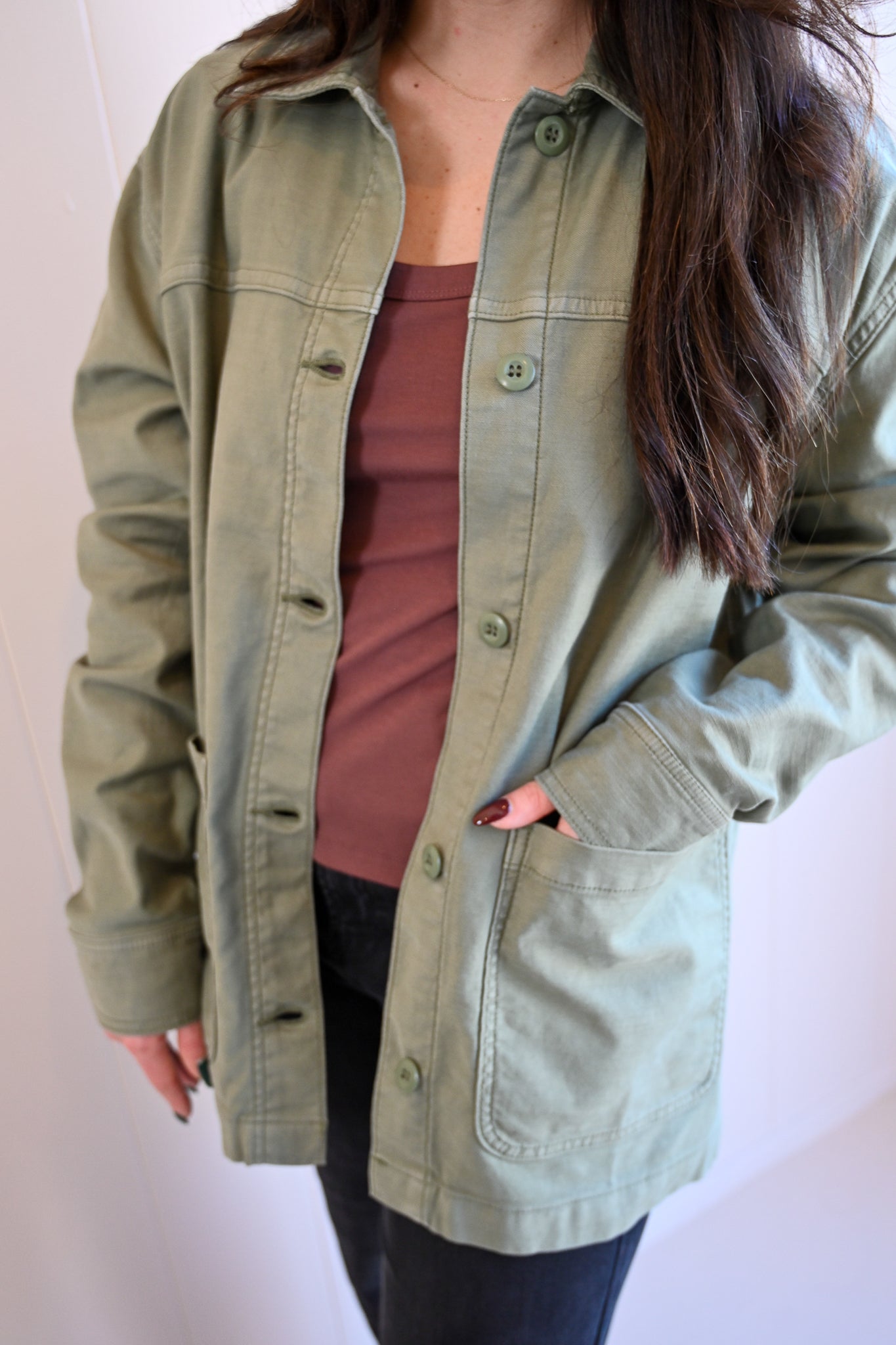 Sunset Drive Hunter Green Jacket