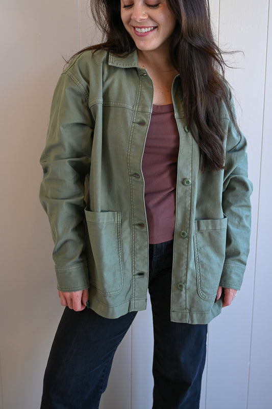 Sunset Drive Hunter Green Jacket